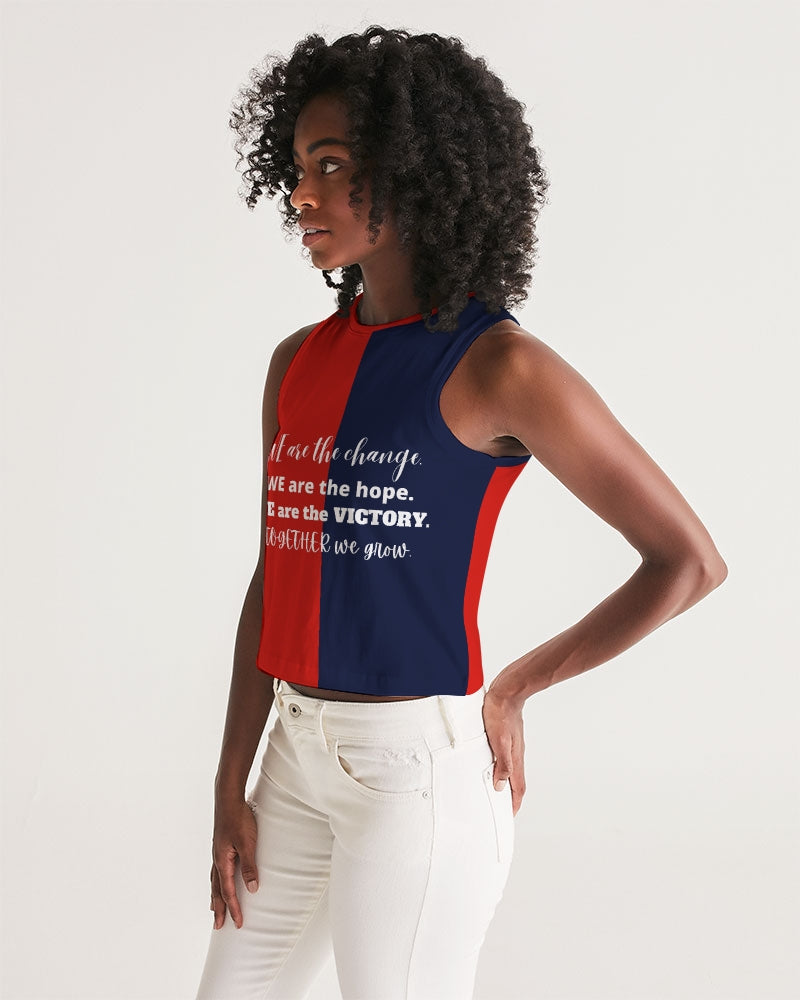 Unity and Freedom Ladies Cropped Tank