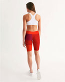 Berry Cherry Ladies Mid-Rise Bike Shorts-4
