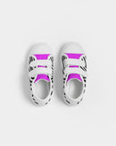 Zebra Hot Pink Girls Velcro Sneaker-2