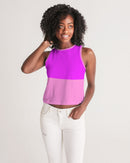 Pink Pink Ladies Cropped Tank-3