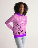 Eat Like A Giant Pink Ladies Hoodie-4