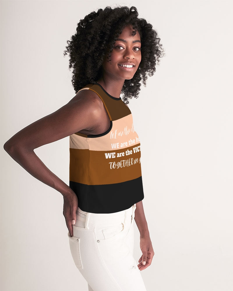 Freedom and Justice Ladies Cropped Tank