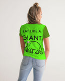 Eat Like A Giant Ladies V-Neck Tee-2