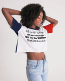 Unity and Freedom Ladies Lounge Cropped Tee-3