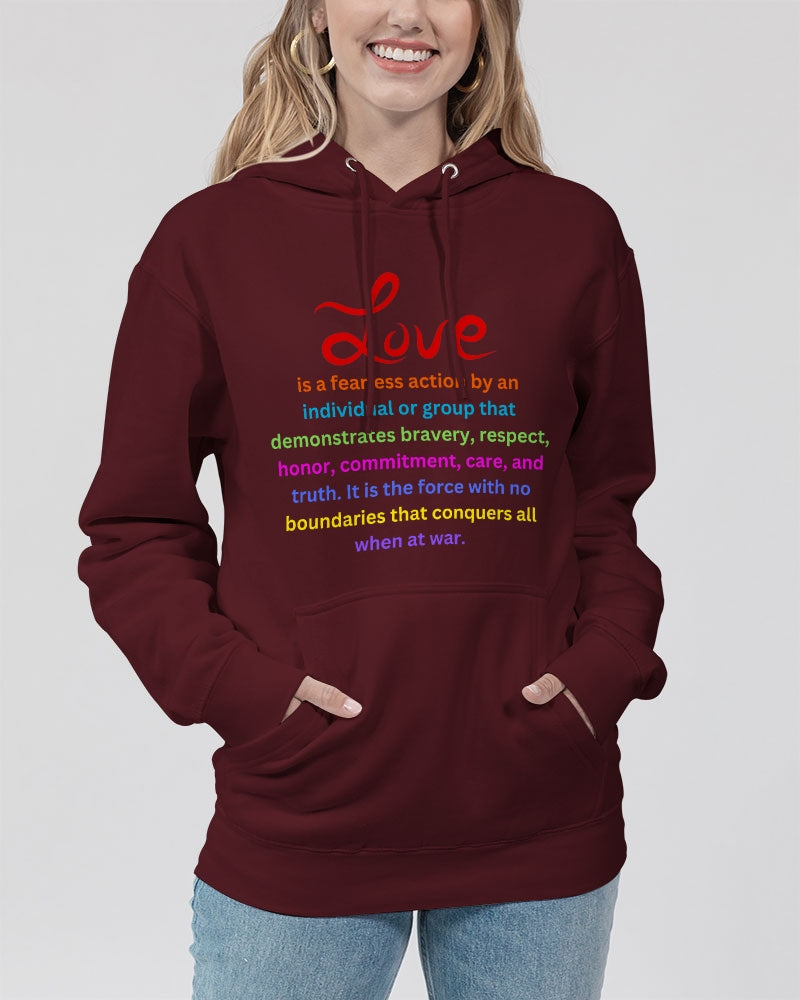 LOVE IS Ladies Hoodie | Lane Seven