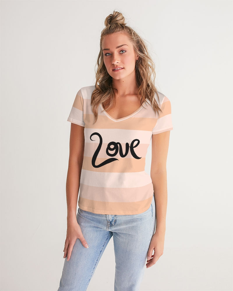 Just Love Ladies V-Neck Tee - 0