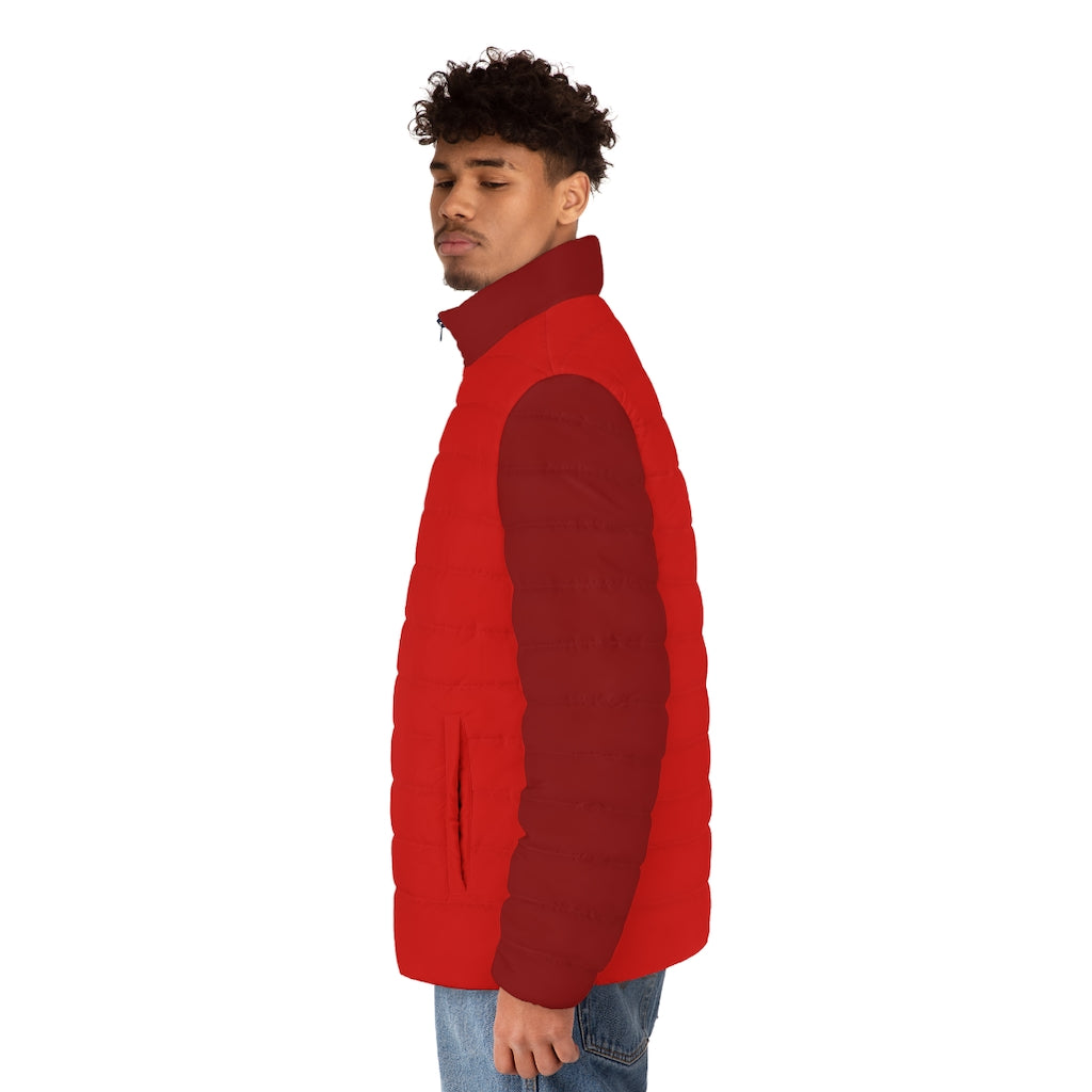 Men's Red Puffer Jacket