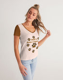 Dog's Best Friend Ladies V-Neck Tee-4