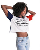 Unity and Freedom Ladies Lounge Cropped Tee-7