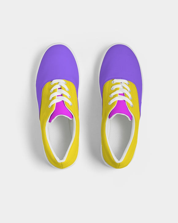Cali Flower Lace Up Canvas Shoe
