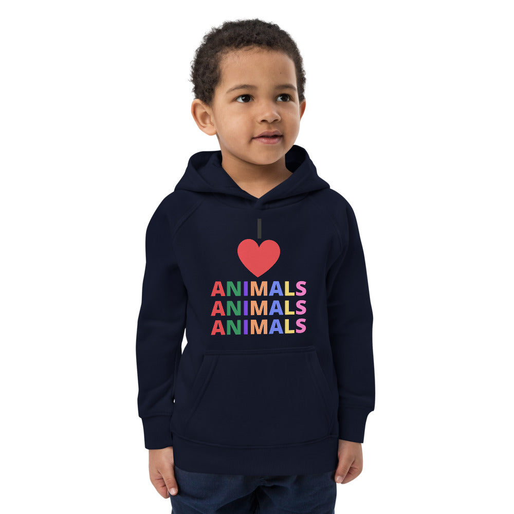 Buy french-navy I LOVE ANIMALS Boys HOODIE