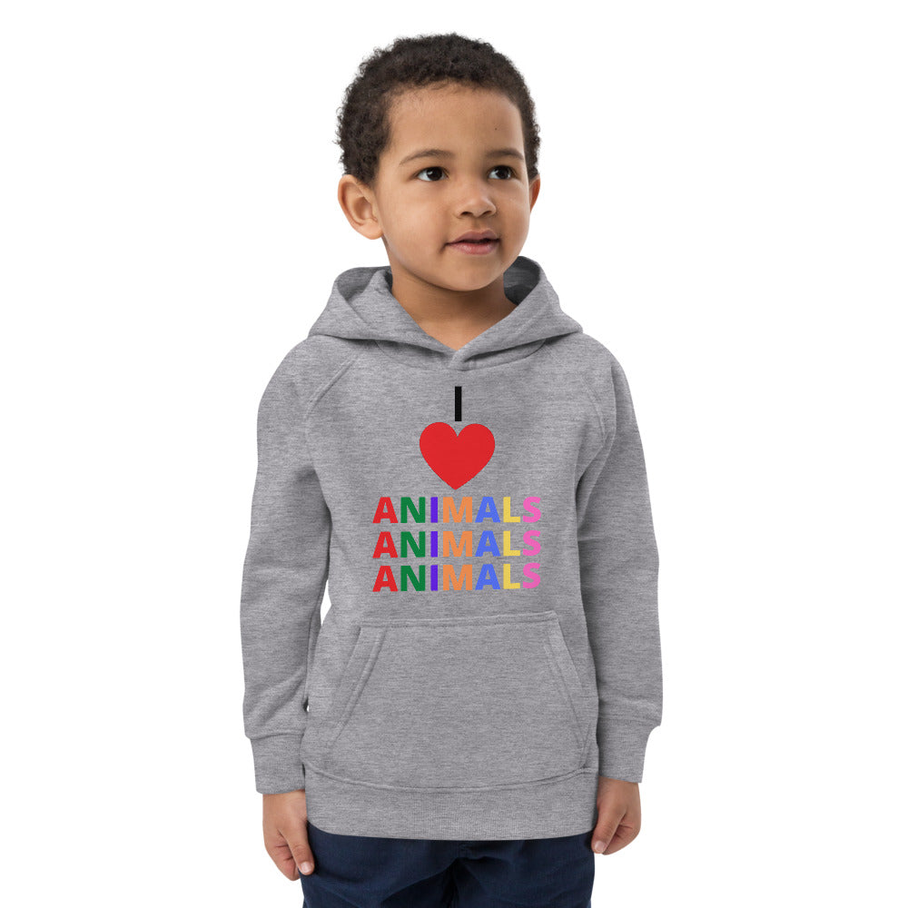 I LOVE ANIMALS Boys HOODIE