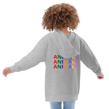 I LOVE ANIMALS Boys Fleece Hoodie - 0