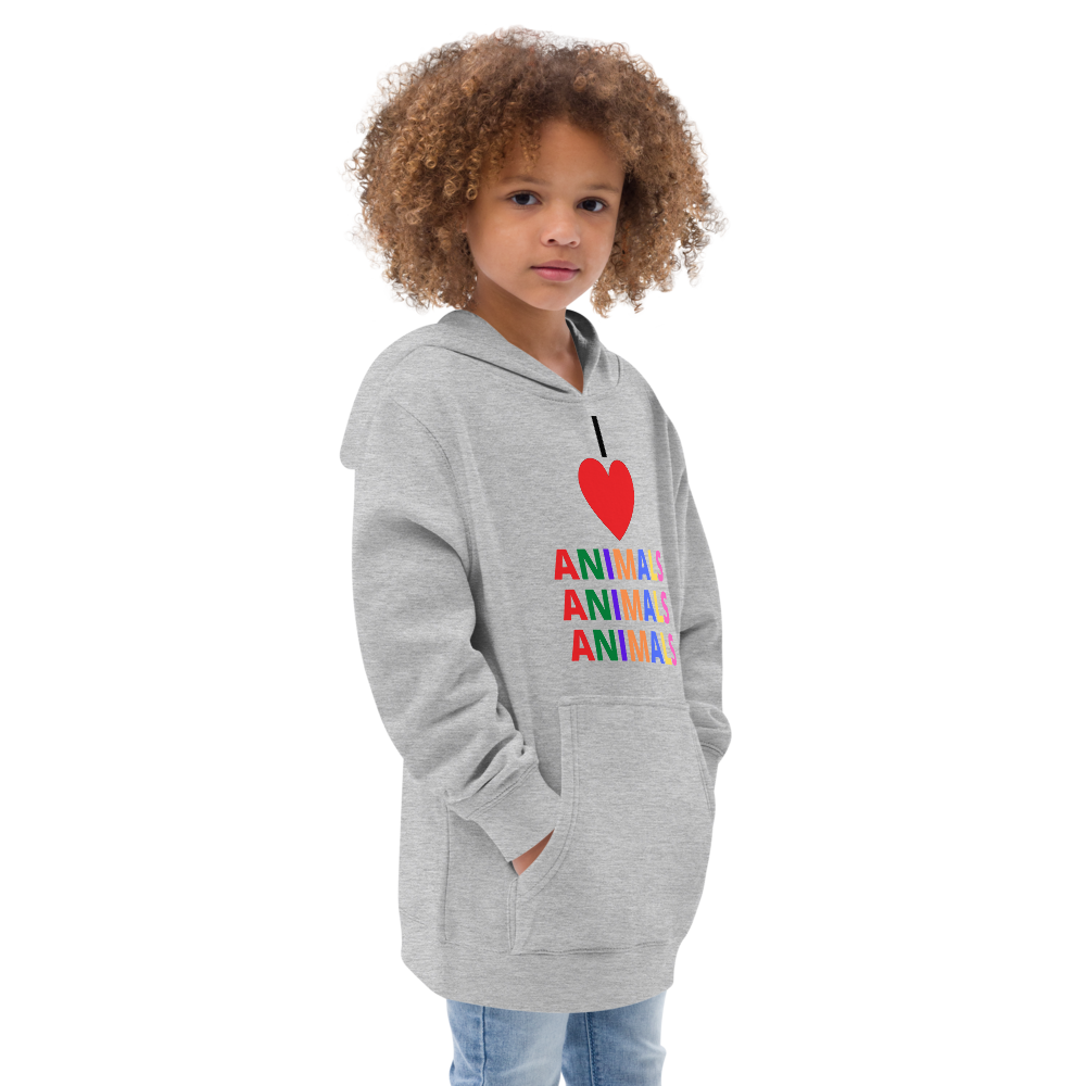 I LOVE ANIMALS Boys Fleece Hoodie