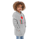 I LOVE ANIMALS Girls Fleece Hoodie-6