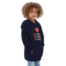 I LOVE ANIMALS Girls Fleece Hoodie-4
