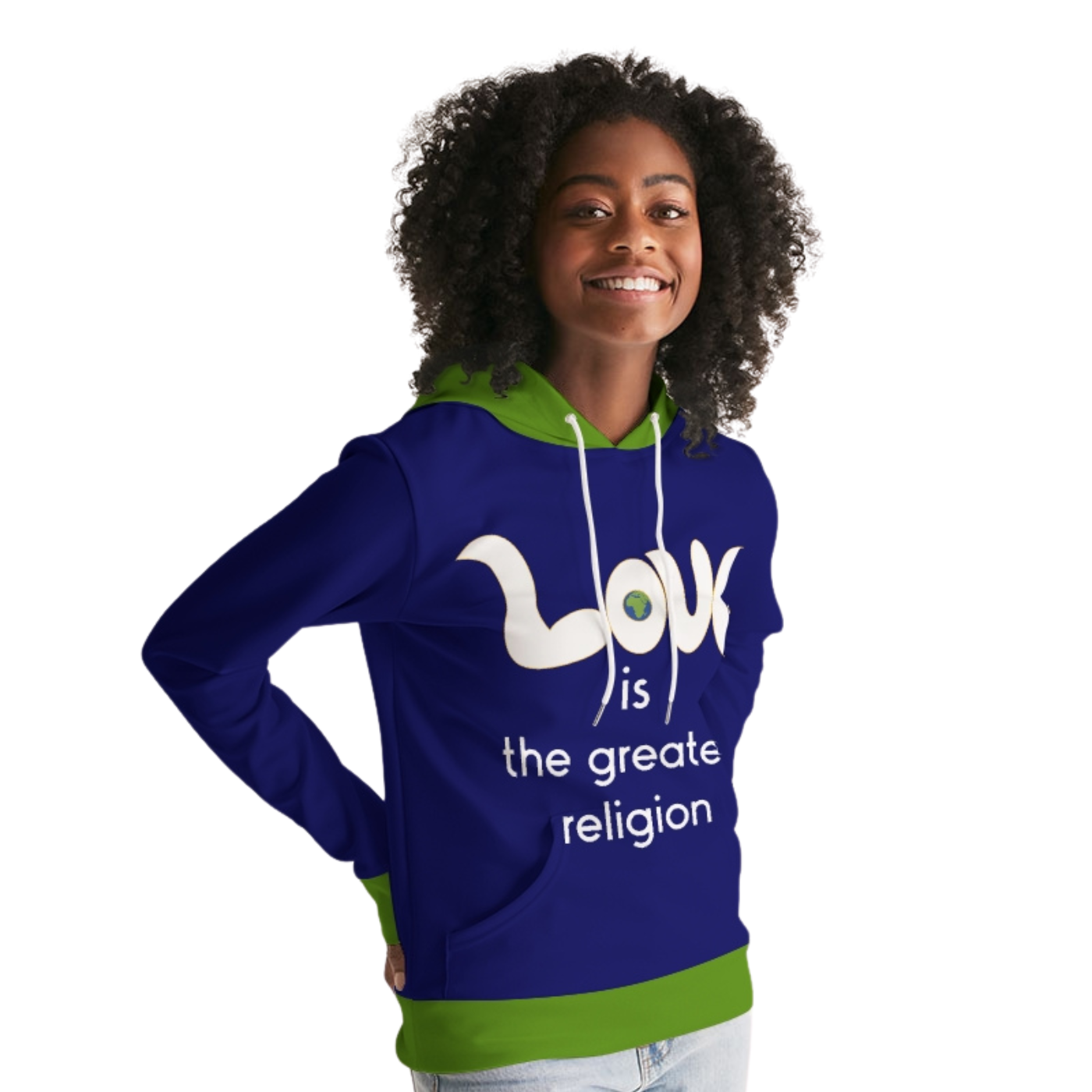 Love Is The Greatest Religion Ladies Hoodie