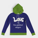 Love Is The Greatest Religion Ladies Hoodie-5