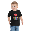 I LOVE ANIMALS Toddler Short Sleeve Tee-2
