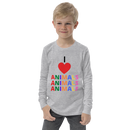 I LOVE ANIMALS Boys Long Sleeve Tee-2