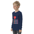 I LOVE ANIMALS Boys Long Sleeve Tee-3
