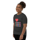 I LOVE ANIMALS Girls Short Sleeve T-Shirt-6
