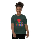 I LOVE ANIMALS Girls Short Sleeve T-Shirt-10